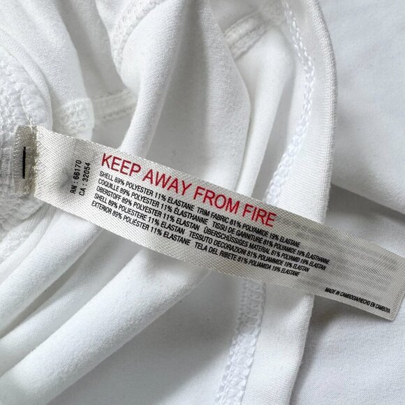 New Free People Movement Pleats and Thank You Skort Skirt Tennis White Large - Picture 7 of 12